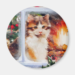 Aimant Christmas Kitten