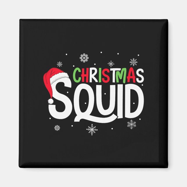 Aimant Christmas Squad Matching Family Group Santa Elf Xm (Devant)