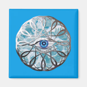 Aimant Chrome Mystical Eye Design