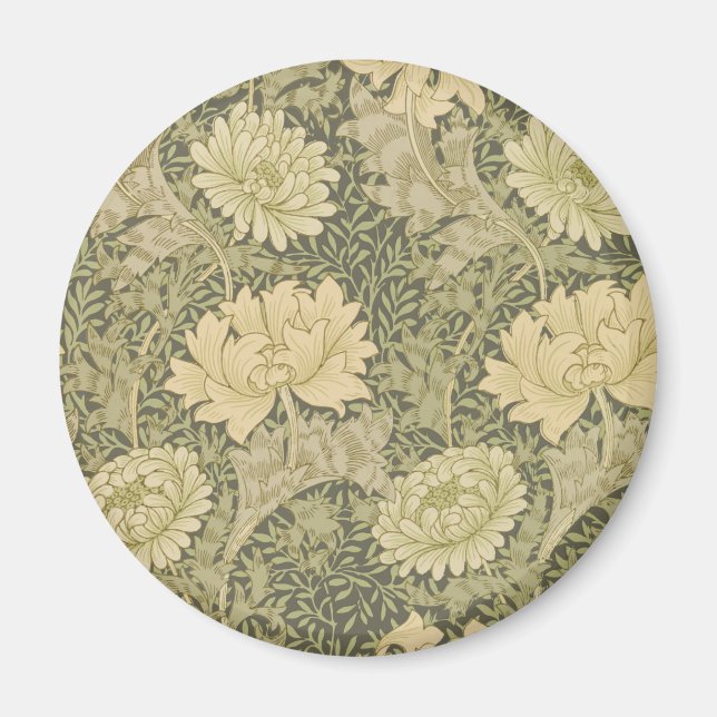 Aimant Chrysanthème de William Morris (Devant)