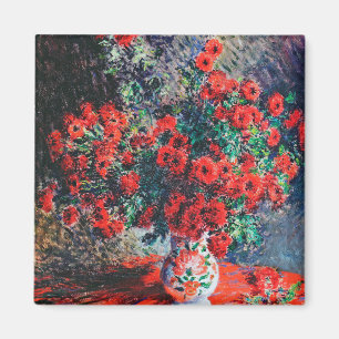Aimant Chrysanthème rouge, Monet