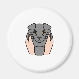 Aimant Chubby Cheeks Scottish Fold Cat