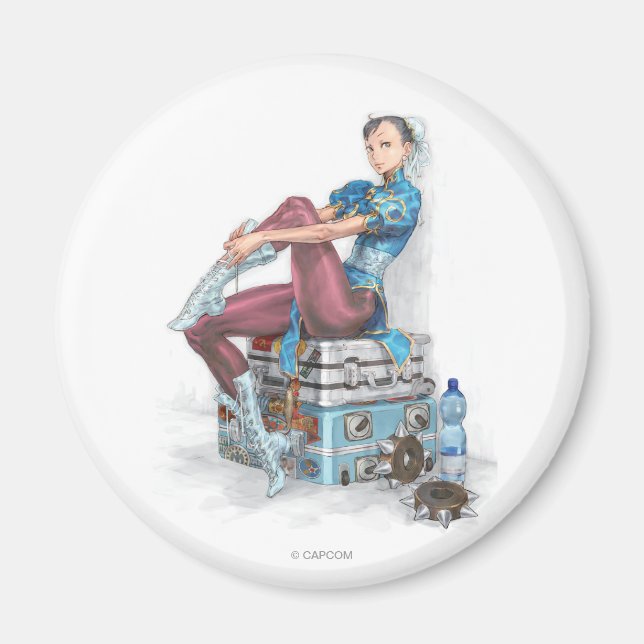 Aimant Chun-Li Tying Shoe (Devant)