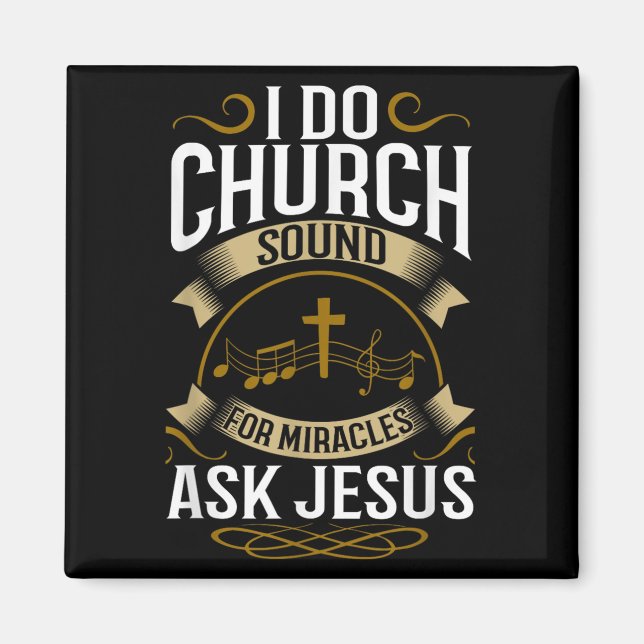 Aimant Church Sound Engineer O System Music Christian  (Devant)