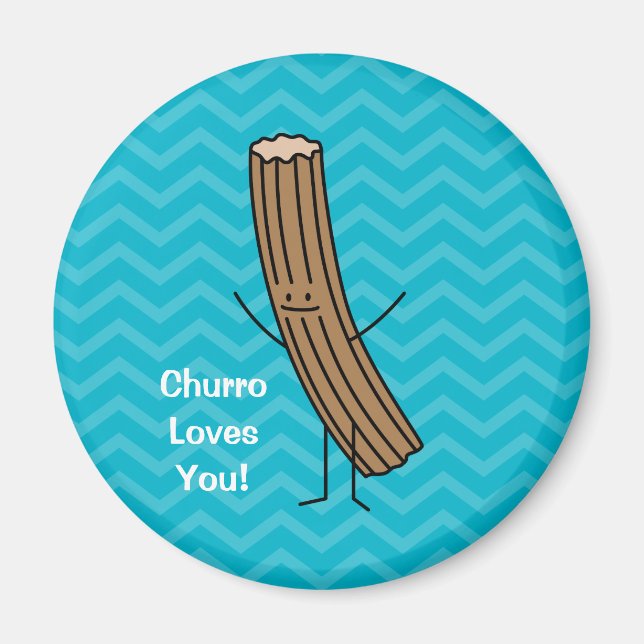 Aimant Churro T'Aime ! (Devant)
