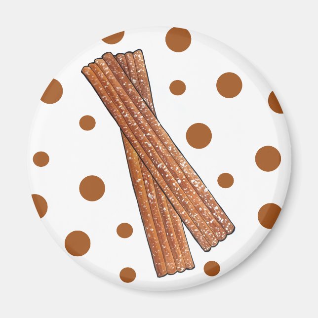 Aimant CHURROS Espagnol Portugais Fried Churro Pastry (Devant)