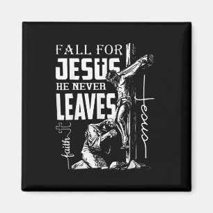Aimant Chute Pour Jésus Il N'A Jamais Feuille Christian T