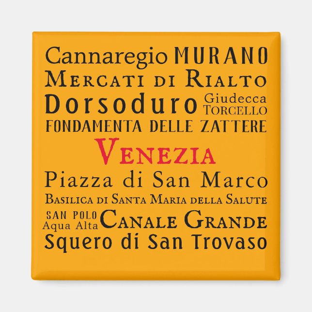 Aimant Ciao Venezia ! (Devant)