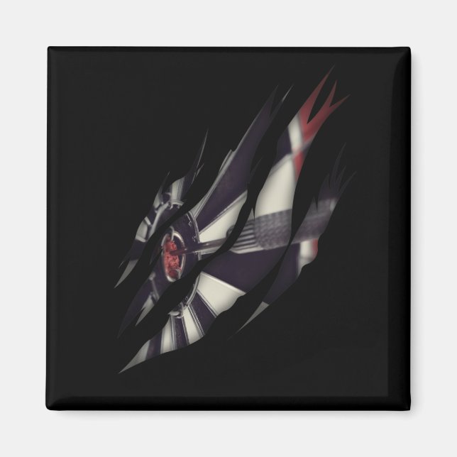 Aimant Cible de flechettes du Lecteur fléchettes et lance (Devant)