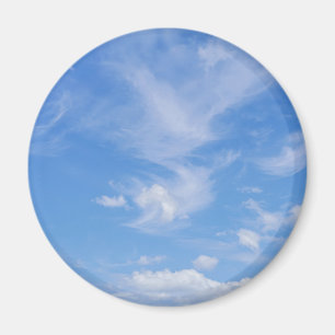 Aimant Ciel Bleu Avec Nuages Agités