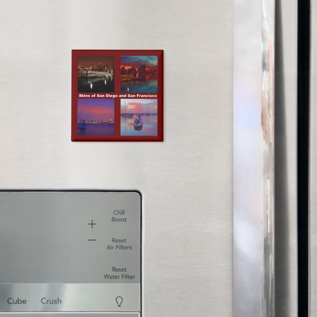 Aimant Ciels de San Diego et San Francisco (In situ (réfrigérateur))