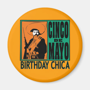 Aimant Cinco de Mayo Anniversaire Chica