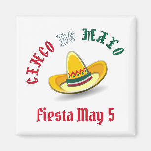 Aimant Cinco de Mayo personnalisable 5 mai Fiesta