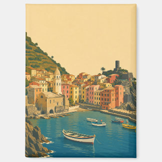 Aimant Cinque Terre Italie Voyage Vintage Riviera italien