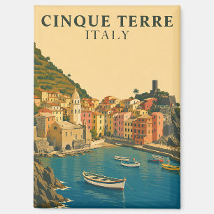 Aimant Cinque Terre Italie Voyage Vintage Riviera italien