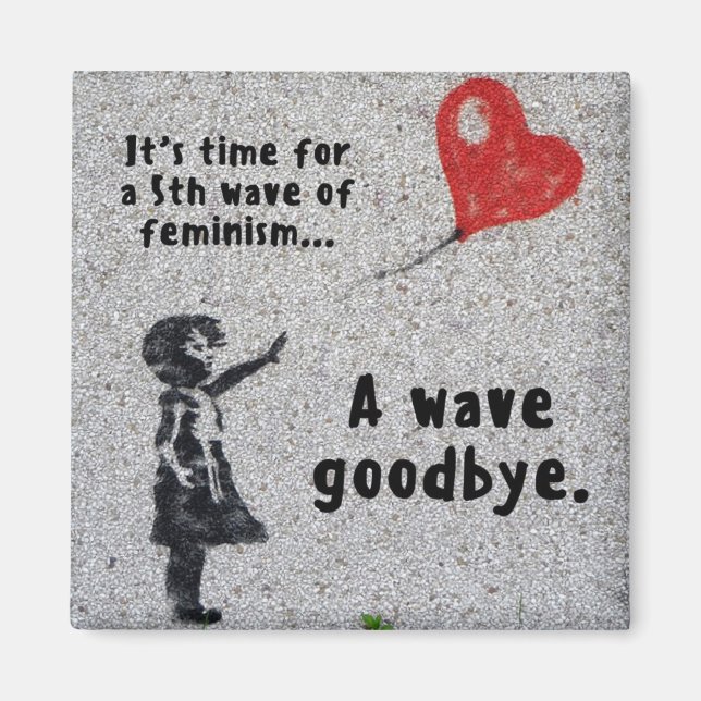 Aimant Cinquième vague d'aimant féministe (Devant)