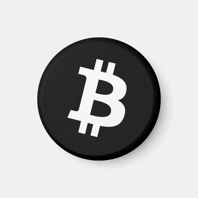 Aimant circulaire Bitcoin (Devant)
