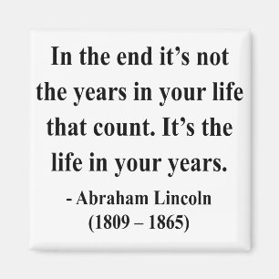 Aimant Citation 2a d'Abraham Lincoln