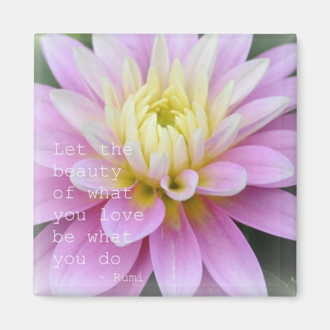 Aimant Citation à l'aide de l'aimant Dahlia (Devant)