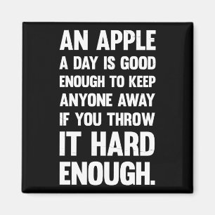 Aimant Citation Amusante Apple.   blague sarcastique   ph