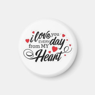 Aimant Citation d'amour romantique
