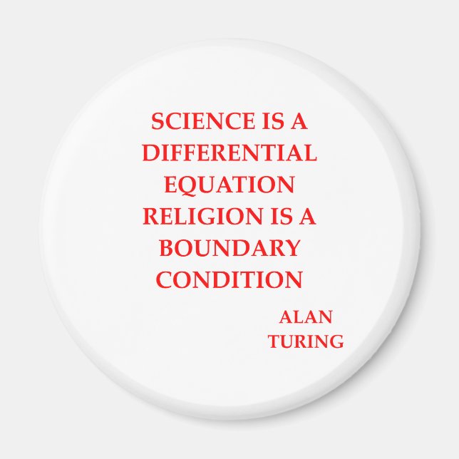 Aimant citation de alan TURING (Devant)