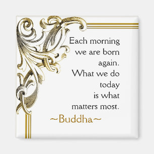 Aimant Citation de bouddha ~ Magnat de motivation