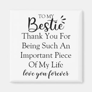 Aimant Citation de cadeau personnalisé pour la meilleure
