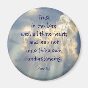 Aimant Citation de confiance en Dieu Ange Inspirante