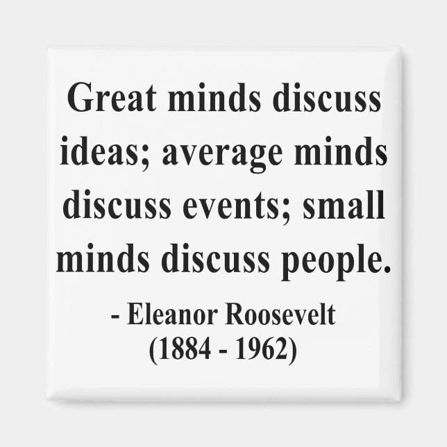 Aimant Citation de Eleanor Roosevelt 5a (Devant)