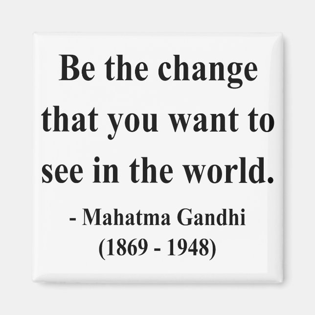 Aimant Citation de Gandhi 1a (Devant)