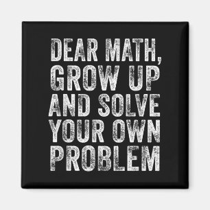 Aimant Citation de maths drôle Cher professeur de maths M
