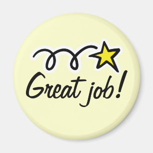 Aimant Citation de motivation pour remercier des employé