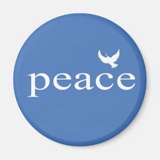 Aimant Citation de paix Inspirationnelle Bleue