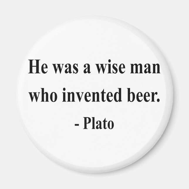 Aimant Citation de Platon 3a (Devant)