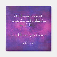 Citation de Rumi inspirée sur l'Abstrait pourpre