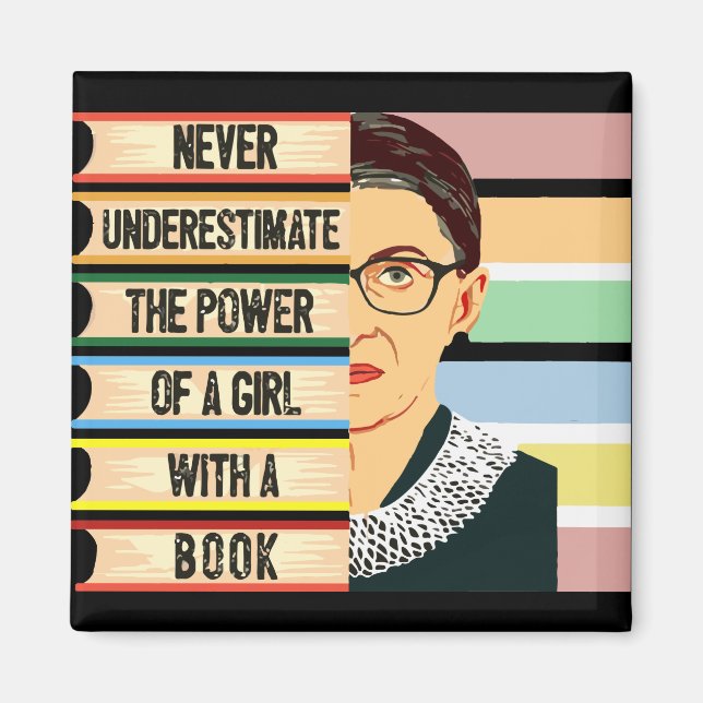 Aimant Citation de Ruth Bader Ginsburg (Devant)