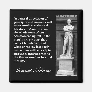 Aimant Citation de Samuel Adams "une dissolution