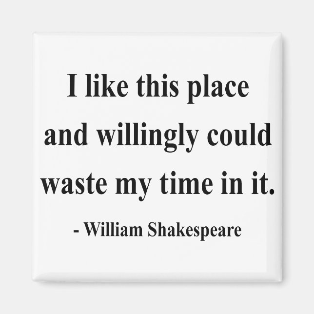 Aimant Citation de Shakespeare 6a (Devant)