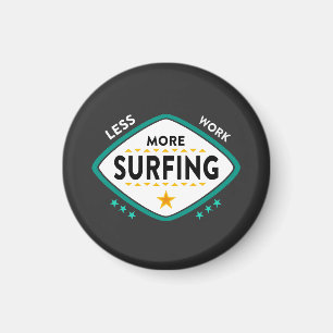 Aimant Citation de surf drôle