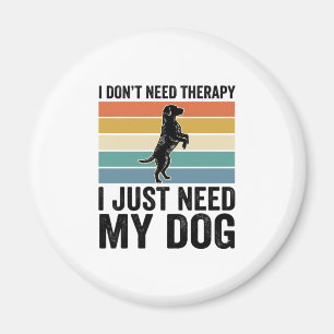 Aimant Citation de thérapie pour amateur de chiens Design