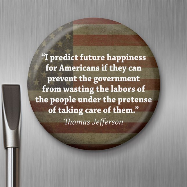 Aimant Citation de Thomas Jefferson (Magnet)