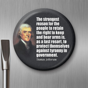 Aimant Citation de Thomas Jefferson