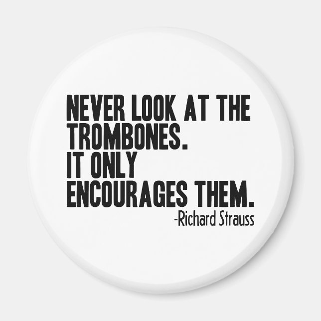 Aimant Citation de trombone (Devant)