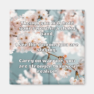Aimant Citation d'encouragement positif Empath Warrior