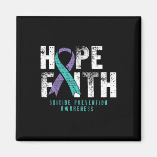 Aimant Citation désespérée Faith Hope Suicide Prevention