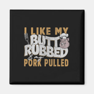 Aimant Citation drôle de barbecue grillant porc porc effi