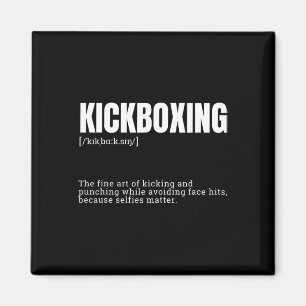 Aimant Citation drôle de définition de hobby de kickboxin