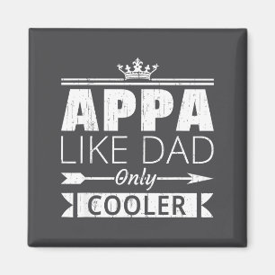 Aimant Citation drôle de papa coréen Appa Cooler pour la
