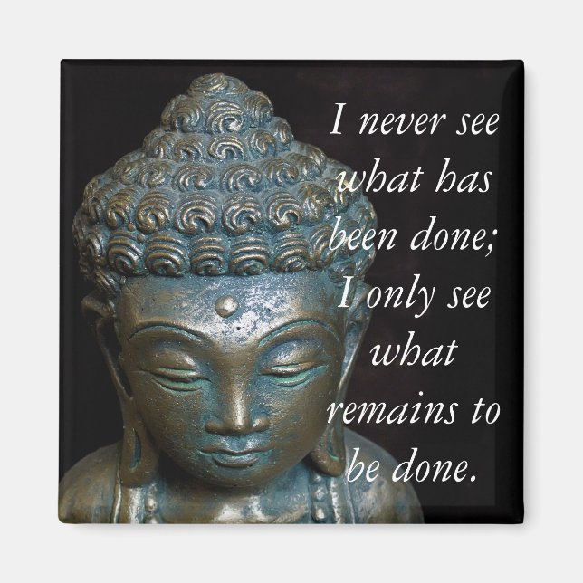 Aimant Citation du bouddha de méditation.. (Devant)